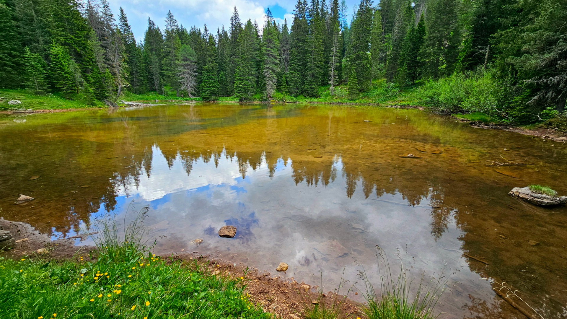 Dolomity, Lago Bain de Dones