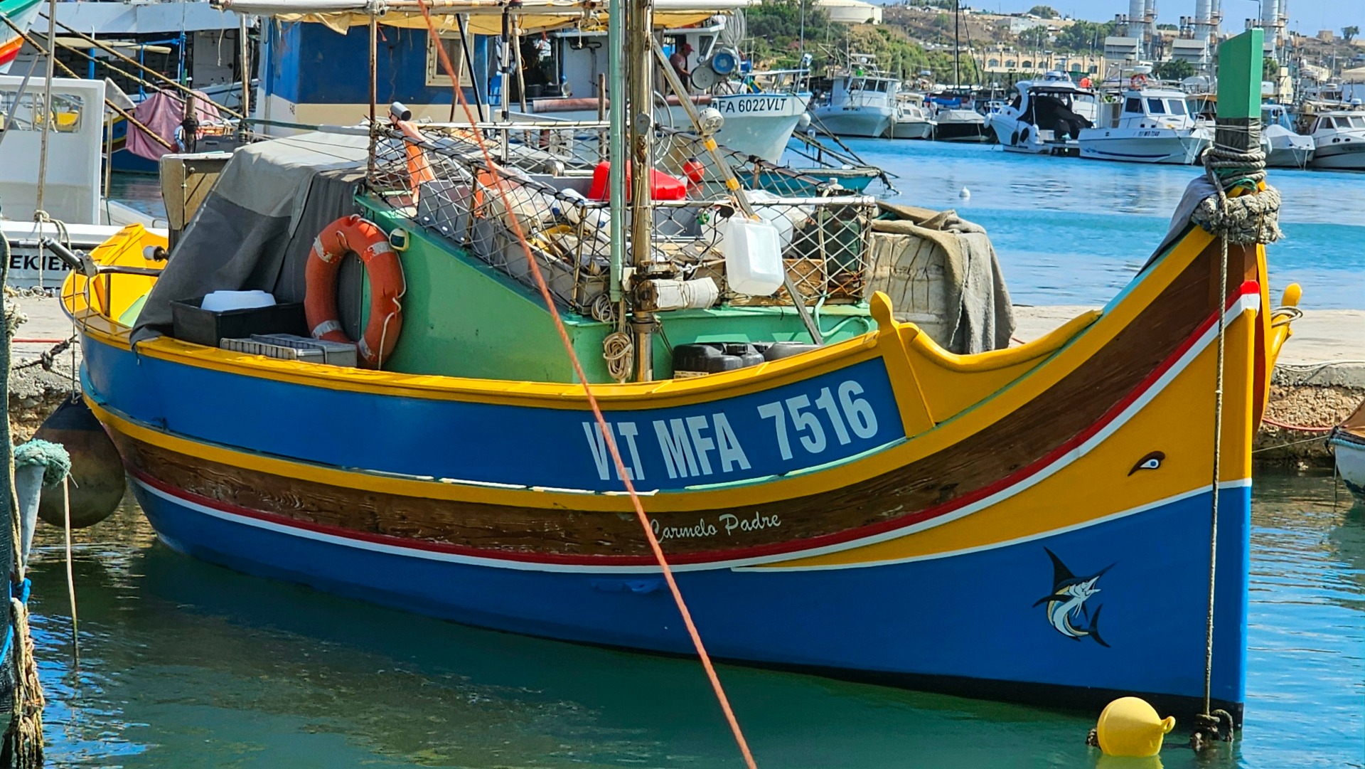 Malta, Marsaxlokk, loď luzzu